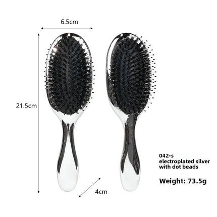 Electric Plating Small Air Cushion Comb Hair Extension Brush Shampoo Massage Fluffy Styling Comb Professional Salon Tool