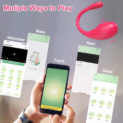 Wireless Bluetooth G Spot Dildo Vibrator for Women APP Remote Control Wear Vibrating Egg Clit Female Panties Sex Toys for Adults
