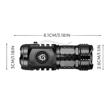 High Power LED Flashlight Torch Ultra Powerful LED Flashlight Built-in Battery Portable Outdoor Flash Light for Kids Exploring