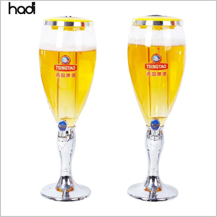 High quality corona LED table top draft beer dispenser tower 3L wholesale portable cold beer dispenser with ice element