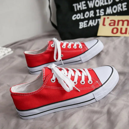 Unisex Casual Canvas Flat Shoes Spring Summer Breathable Rubber Sole Comfortable Slip-On Adults Flat Heel Fashionable Trendy