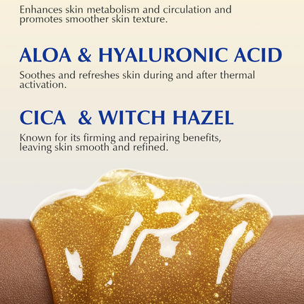 Skin Tightening Cellulite Cream for Body: Golden Sweat Hot Cream | B Flat Gel for Belly Thigh Butt & Arm