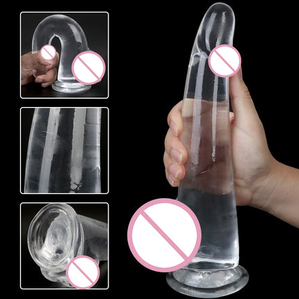 Realistic Dildo Suction Cup Big Dick Sex Shop G-spot Simulation Transparent Butt Plug Jelly Dildo Sex Toys for Women