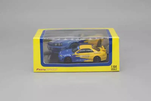 Fast Speed 1:64 Skyline Z-tune R34 Alloy Car Model