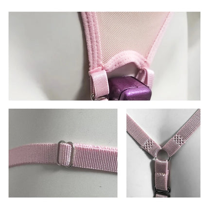 Pink T-back Chastity Lock Fixed Strap Chastity Belt BDSM Fall Prevention Adjustable Cock Cage Sex Toys for Men Gay Chastity Lock