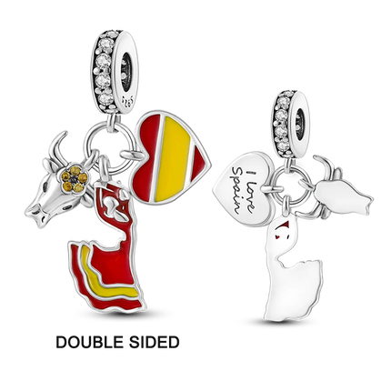Charms Plata De Ley 925 Red Color Series Charm Red Elephant Animal Fruit Beads of Original Fits Women Anniversary Jewelry Charms