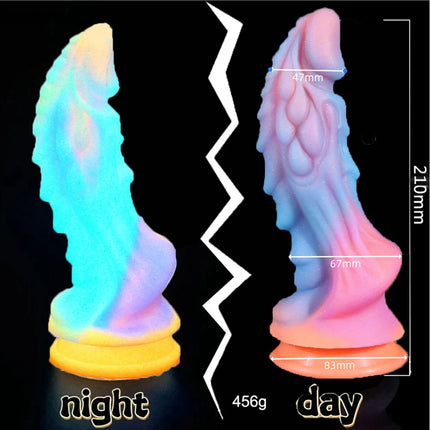 Fluorescent Bad Dragon Dildo Huge Luminous Dildos for Women Silicone Suction Cup Dog Anal Plugs Masturbator Sex Toys for Couples