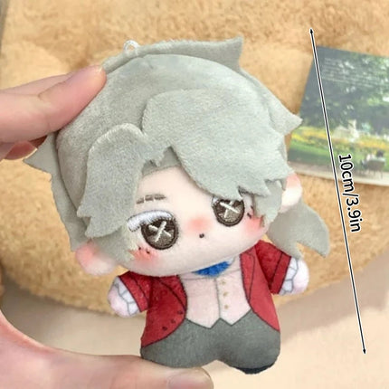 Cartoon Identity V Doll Keychain 10cm Plush Cotton Doll Pendent Explorer Composer Mercenary Anime Figure Keyring Fans Gifts