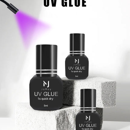 JOMAY UV GLUE Adhesive For Eyelash Extensions 0.1S Fast Drying Strong False Eye Lash Extension Glue Long Lasting UV Eyelash Glue