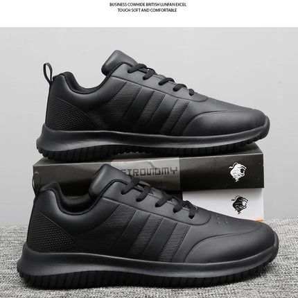Chef shoes four season soft-sole anti-slip oil-proof waterproof portable kitchen work shoes fashion plus size casual men's shoes