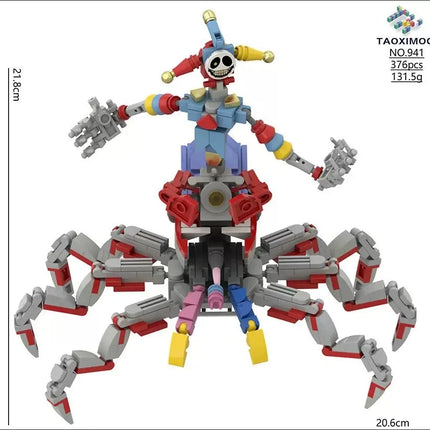 Moc Bobble Game Time 5 Joker Spidert  Building Block Assembly Small Particle Figurine Model Ornament Handmade Toy