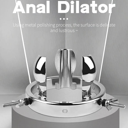 Stainless Anal Expander Adjustable Anal Expander Dilator SM Sex Toys for Men Gay Women Vaginal Anal Butt Plug Stretcher