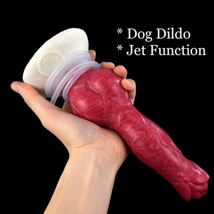 NNSX Ejaculation Dildo with Strong Sucker Wolf/Dog Anal Plug Silicone Adult Sex Toy Anal Dilator G-spot Massage Masturbation