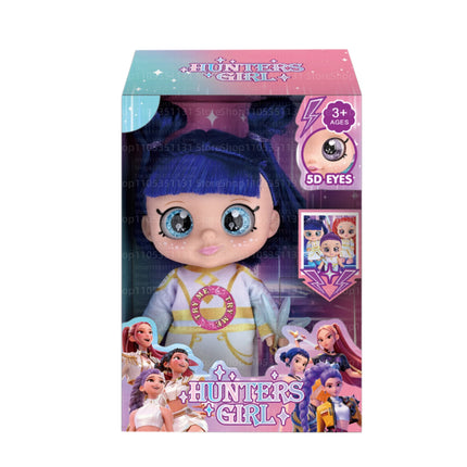Kpop Hunters Girl Rumi Vinyl Doll Cartoon 7 Inch 5D Eyes Movable joints with Movie Theme Song Toy for Fan Collection Kids Gift