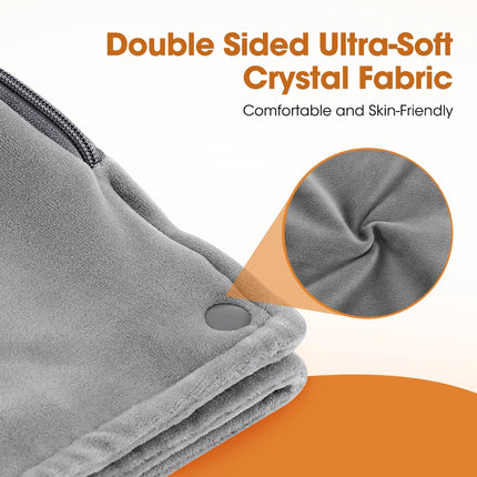 Hand Warmer USB Rechargeable Electric 3 Gears Heating Pad Explosion-Proof Winter Warming Hand Pillow for Camping Hiking 30*60cm