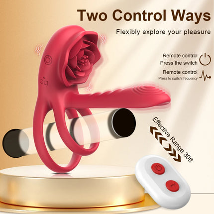 Powerful Cockring Vibrator Clitoris Stimulation Delay Ejaculation Remote Control Cock Ring Penis Ring Adults Sex Toy for Couple