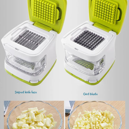 Multifunction Vegetable Dicer Garlic Presser Crusher Plastic Eco Friendly Ginger Slicer Mincer Chopper Kitchen Gadget for Salad