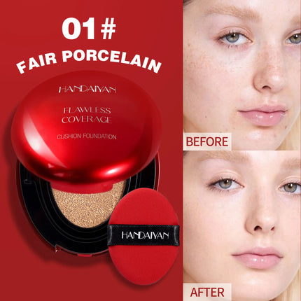 Korean Air Cushion Foundation - Light Natural Moisturizing Concealer Whitening Oil-Control Women's Long-lasting Makeup Base
