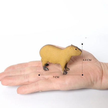 Realistic Forest Wild Animal Capybara Beaver Badger Wolverine Raccoon Meerkat Badger Model Figure Collector Toys for Kids