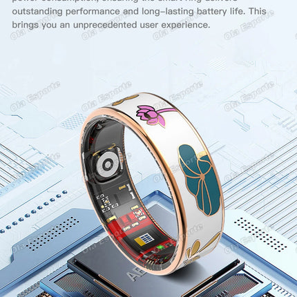 New Fashion Healthy Smart Ring IP68 Waterproof Wireless Call Heart Rate/Sleep/Blood Oxygen Monitoring For Android/IOS Men Women