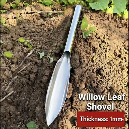 Stainless steel one-piece garden shovel is suitable for planting, weeding, turning soil, anti-rust gardening tools 1/5pcs