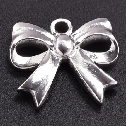 Breloque Metal Love Stainless Steel Flower Pendants For Jewelry Making Earrings Bracelets Headwear DIY Heart Charms Accessories