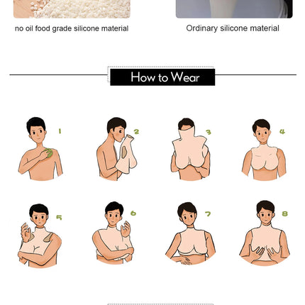 KnowU-Silicone Breast Shape A/B/C/D/E/G Cup Huge Fake Breast Cross Dressing Beginner Transgender Queen Breast Shaking