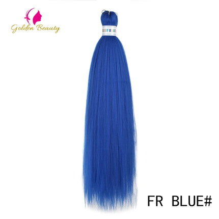 26"Corlorful Selling Jumbo Easy Braiding Hair Ombre Rainbow Braiding Cosplay Hair Synthetic Pre Stretched Hair Braids wigs