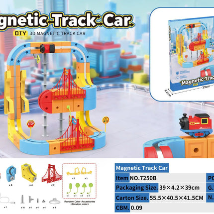 Electric Magnetic Levitation Train Set for Kids - Anti-Gravity DIY Assembly Magnetic Assembly Track Educational Toy for Boys