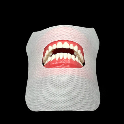 150pcs Dental Mouth Cloth Saliva Pad Lip Protection Mat Teeth Whitening Consumables Face Gauze Mouth Non Woven Material