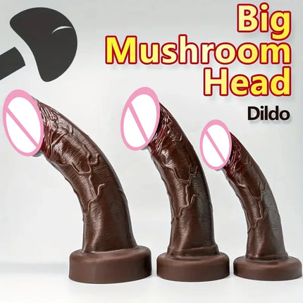 Soft Huge Glans Dildo Realistic Penis Anal Silicone Dildos With Suction Cup Big Dick G-Spot Vagina Stimulator Sex Toys for Women