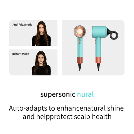 Home negative ion silent HD16 hair dryer 1600W intelligent sensing easy hair care say goodbye to hot hair troubles