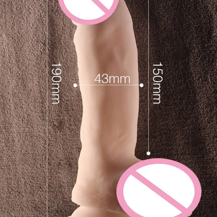 Super Soft Realistic Dildo for Women with Suction Cup Perfect Size Big Penis Female Masturbator Silicone Skin Feel Dick Sex Toy