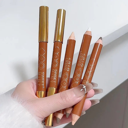 Double-ended Contouring Pen Makeup Facial Sculpting Shadow Sculpting Contour Nose Natural Shading Stick 3D Highlighter Penc M3Y7