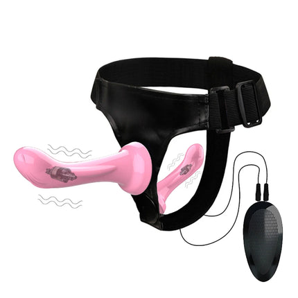 Double Dildo Vibrators For Lesbian  Bondage Harness Strap On Sex Toys For Women Lesbian Adult Sex Products Strapon Sex Shops
