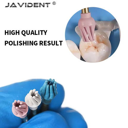 6Pcs/Set Dental Polishing Octopus Wheel Rubber Polishing Low-Speed Bending Machine Eagle Claw Wheel Spiral Flexible Brush