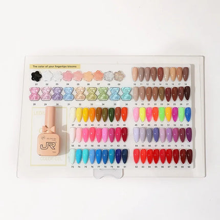 6/9pcs 15ml Gel Nail Polish Set Including Red Pink Nude Gel Polish Kit LED Soak Off Polish Home DIY Top Coat