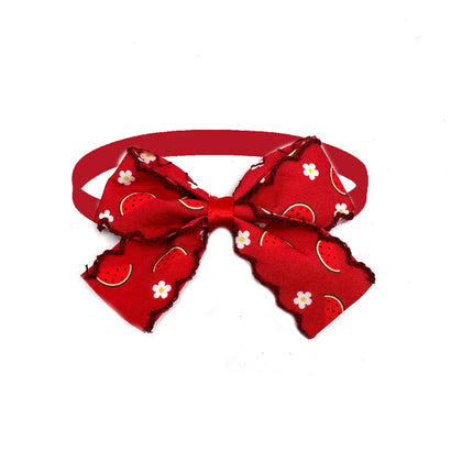 50/100pcs Summer Dog Neck Ties Pet Bowties Small Dog Cat Bowties Cute Fruit Style Puppy Accessories Dog Grooming Pet Supplies