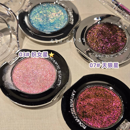 RMT Galaxy Chameleon Monochrome Eye Shadow Flash Long-Lasting Spotflash Highlight Eyeshadow Pearlescent Silky 1.7g
