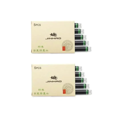 Jinhao 5/10/15 pcs Color Ink Cartridge Refill Fountain Pen Office School Student Stationery Ink Supplies Fountain Pen Ink