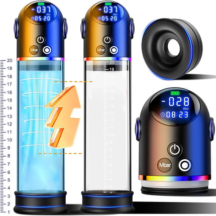 Electric Penis Pump Sex Toys for Men Penis Extension Automatic IPX7 Penis Water Pump Penis Enlargement Dick Erection Penis Train