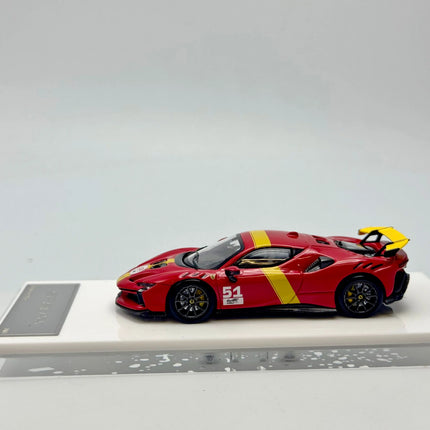 DMH 1:64 SF90 XX Stradale Le Mans Convertible Removable Top Alloy Diecast Model Car Collectible Gift
