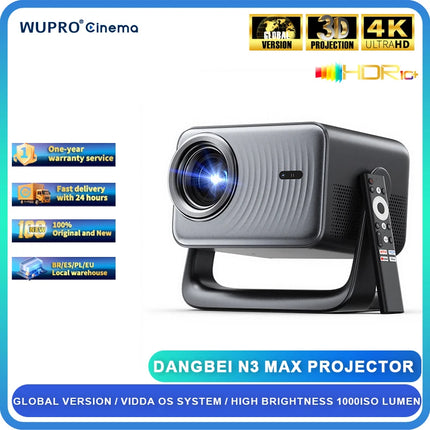 Dangbei N3 Max 4K Projector 1000ISO Lumen Hight Brightness Global Version For Home Theater 60-150 Inch Dolby Vision Beamer