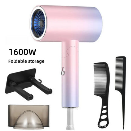 New Fashionable High Power Folding Travel Home Dormitory Silent Fast Dry Hair Styling Hairdryer US/UK/EU