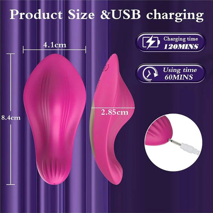 Wearable Bluetooth Panties Vibrator Vagina Clitoris Stimulator Massager APP Control Wearable Vibrating Egg Sex Toy for Adult