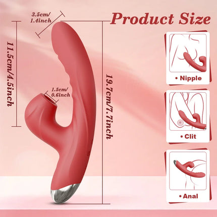 Clit Sucker Vagina G-Spot Vibrator for Women Dildo Vibrator Clitoris Sucking Stimulator Female Masturbation Sex Toy for Women