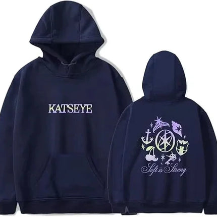 2025 Katseye Merch Distressed Hoodie environmental protection material Men Women Sweatshirt Tracksuit Pullover Coat Fashion rest