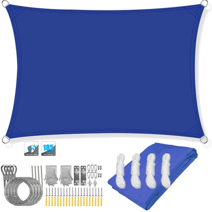 Waterproof Sun Shade Sail Canopy Rectangle UV Block Sun Shelter For Outdoor Garden Patio Backyard Terraza Awning Privacy Screen