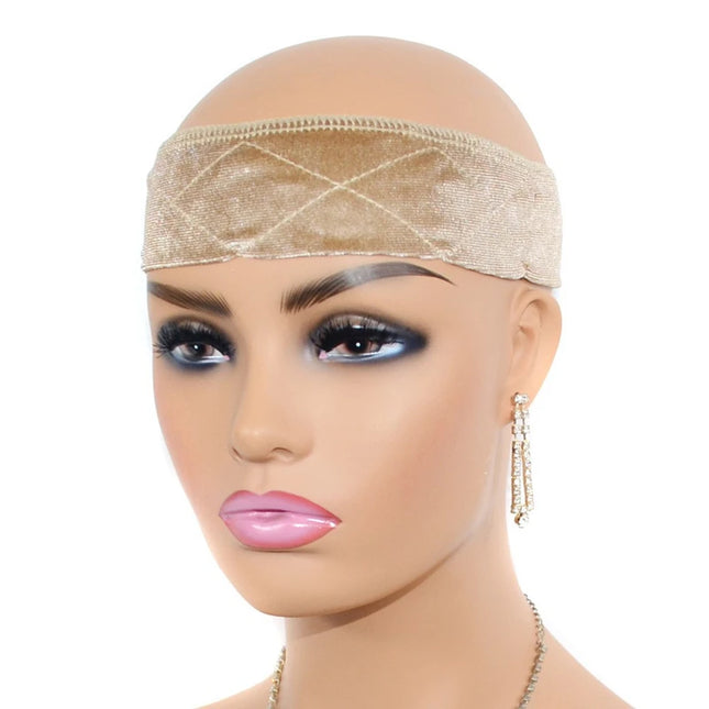 1PC Adjustable Wig Grip Band for Lace Front, No-slip Velvet Wig Grip Headbands for Women Keeping Wigs in Place