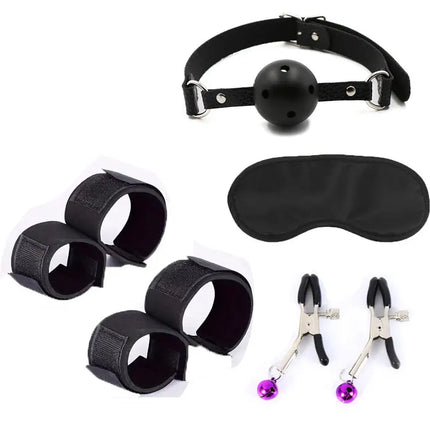 BDSM  Sexy Wrist To Ankle Cuffs Open Leg Hand Toys For Garter Adult Couple Adult SM Bondage Sex Restraint Handcuffs Slave Tools